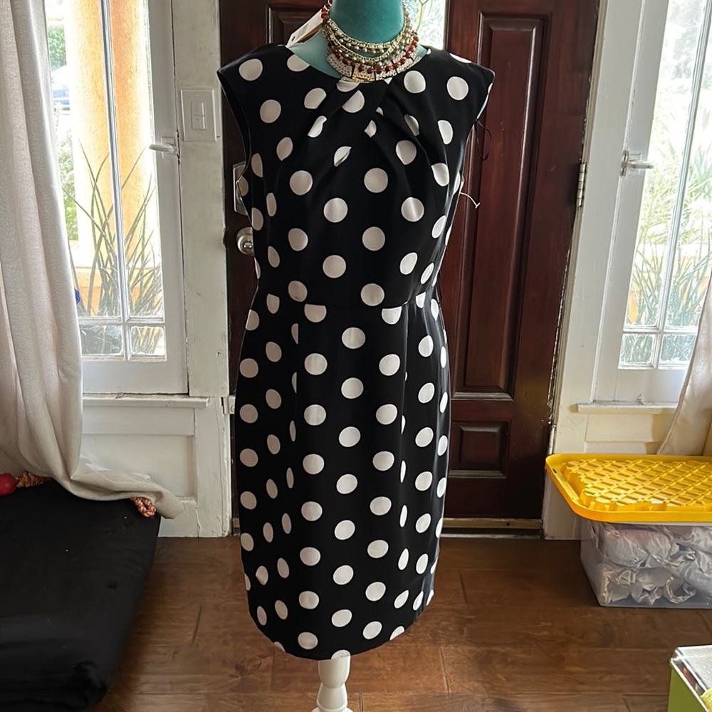 Black Polka Dotted Dress